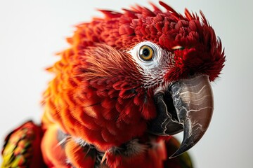 Beautiful of Palm Cockatoo isolated on white AI Generative