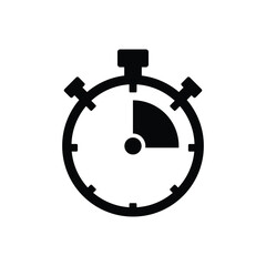 stopwatch timer sign icon vector