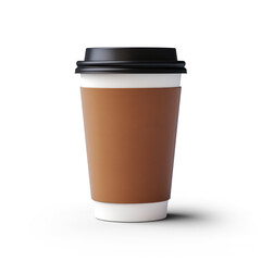 cup of coffee mockup isolate on transparency background png 