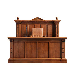 Judges bench, PNG graphic resource