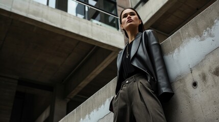 Edgy elegance These leather culottes, paired with a sharp blazer and chunky block heels, create the perfect balance of edgy and refined.