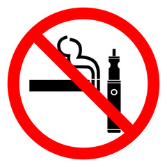 No Smoking Symbol Sign ,Vector Illustration, Isolate On White Background Label. EPS10