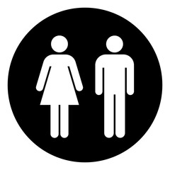 Restroom Toilet Symbol Sign,Vector Illustration, Isolated On White Background Label. EPS10