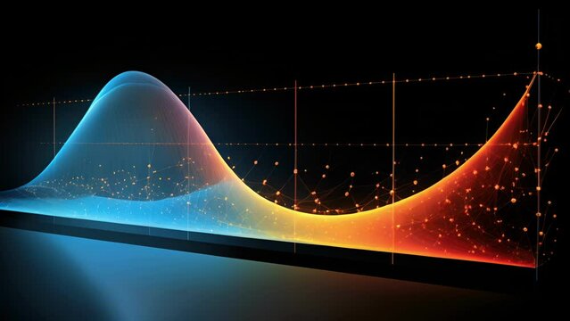 A graph showing the probability of a particle tunneling through a potential barrier, demonstrating the probabilistic nature of quantum mechanics.