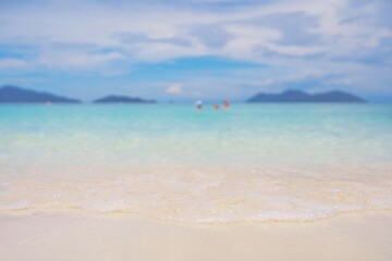 Beautiful wave on the beach 