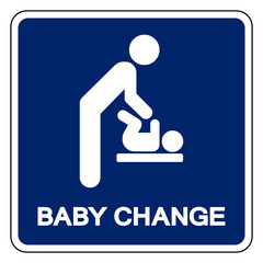 Baby Change Symbol Sign,Vector Illustration, Isolated On White Background Label. EPS10