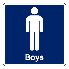 Boys Symbol Sign,Vector Illustration, Isolated On White Background Label. EPS10