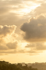 sunset in the clouds