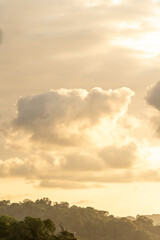 sunset in the clouds