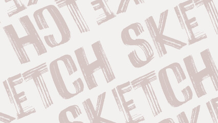 simple background with sketch text design