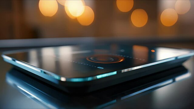 Closeup of a weight scale with a builtin app that tracks body composition and progress.