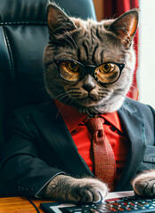 cat on a chair