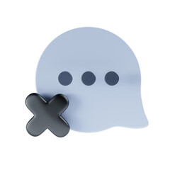 empty chat 3d icon