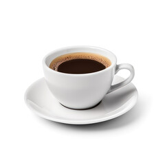 cup of coffee isolate on transparency background png 