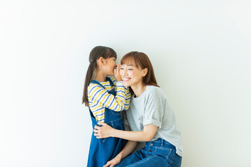 Naklejka premium 母親と娘