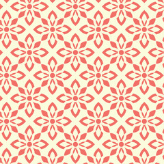 Fototapeta premium Geometric Flower Abstract Pattern Design. Composition of simple geometric shapes.for use in clothes and fashion or background design.