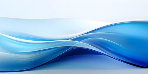 Fototapeta premium Blue Wave Background