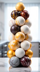 Chocolates in pile on white background ,Chocolate day, Valentines Day, Valentines week 