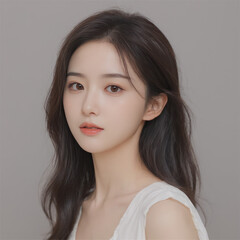 ai asian girl korean model portrait