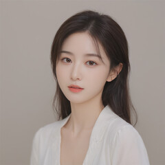 ai asian girl korean model portrait