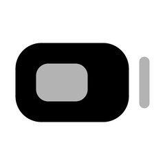 Battery Half Duotone Line