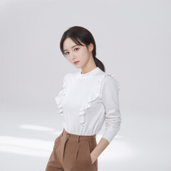 ai asian girl korean model portrait