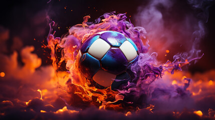 burning ball in fire