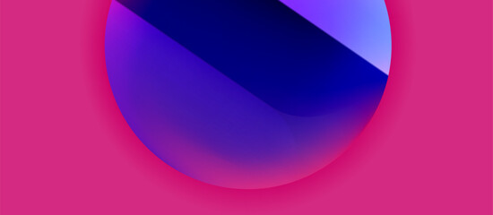 Glossy metal glowing circles geometric background. Minimal abstract composition. Vector illustration For Wallpaper, Banner, Background, Card, Book Illustration, landing page