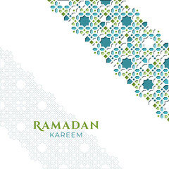 Islamic Diagonal Ornament for Ramadan Greeting Design