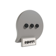 empty message 3d icon
