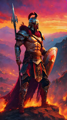 Ares God of War greek Mythology - obrazy, fototapety, plakaty