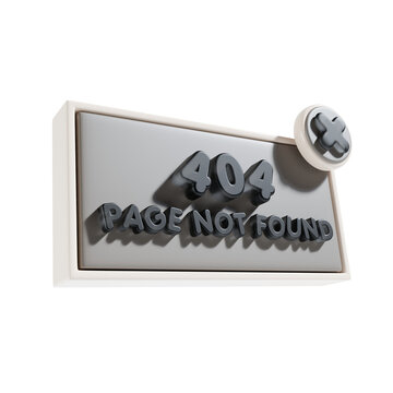 page not found 3d icon