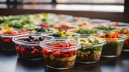 Detailed image of a unique, customizable meal prep plan, representing the combination of innovation and personalization in the health and wellness sphere.