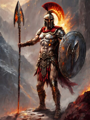 Ares God of War greek Mythology - obrazy, fototapety, plakaty