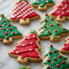 Christmas tree cookies