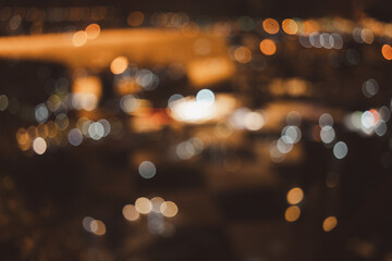 Bokeh image of night view. Blurred photo