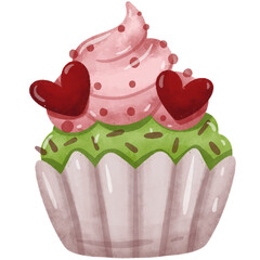 Valentine's Day Strawberry Cream Cake