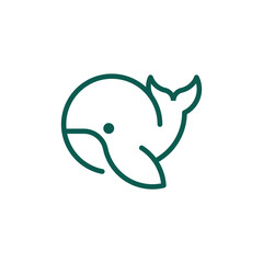 Whale Logo Line