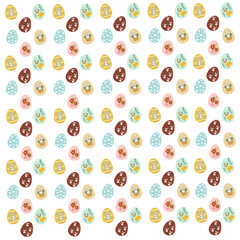easter egg cute pattern illustration - happy easter