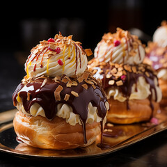 Choux pastries Generative AI