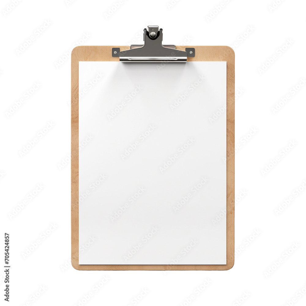 Poster clipboard isolated on transparent background