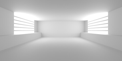Empty Room. Abstract Futuristic Interior © VERSUSstudio
