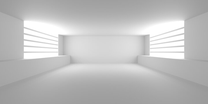 Empty Room. Abstract Futuristic Interior