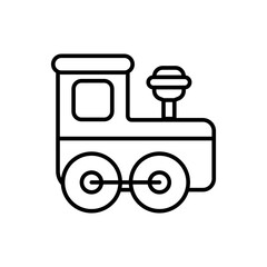 Train outline icons, transportation minimalist vector illustration ,simple transparent graphic element .Isolated on white background