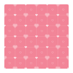 Valentine heart pattern. Valentine hearts seamless pattern set, Decorative wallpaper and background