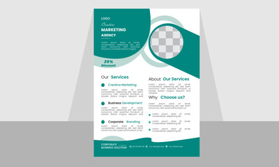 Corporate business flyer template design abstract business flyer, marketing, business proposal, promotion,
 advertise, publication, cover page.