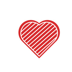 red heart icon on white background
