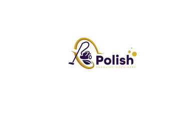 polish logo, cleaning logo, real estate cleaning, home cleaning, home polishing logo,