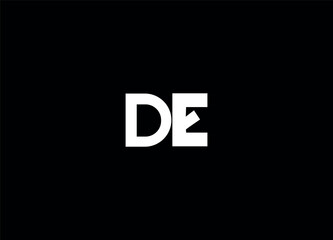 DE  creative logo design and initial logo