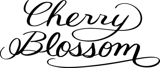 手書きの「CherryBlossom」カリグラフィー文字